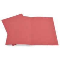 Square Cut 180gsm Red Folders Pack of 100