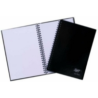 A5 Spiral Bound Hardback Plain Notebook SINGLE
