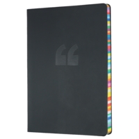 Collins A5 Edge Ruled Notebook Black