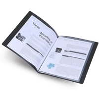 A4 Soft Cover Display 60 Pocket Presentation Book Black