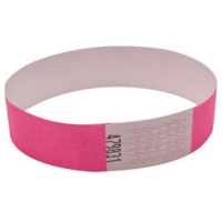 Tyvek Wristbands 19mm Luminous Pink 1,000