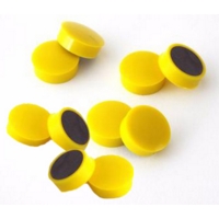 Yellow 25mm Magnets Pack of 10