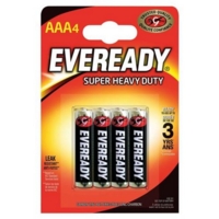 Eveready Super Heavy Duty Batteries AAA Pack of 4