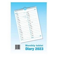 A4 Monthly Tablet Calendar 2026