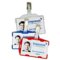 ID DOUBLE Badge Holder Clear,  EACH