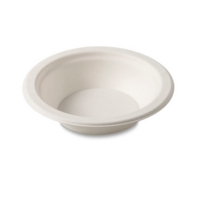 Bagasse 9  Round White Bowls Pack of 50