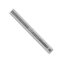 Clear Plastic 30cm/12" Shattr Resistant  SINGLE RULER