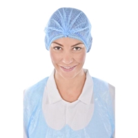 Pleated Blue Mob Caps Case of 1000