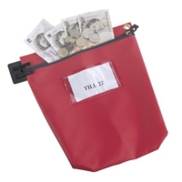 Tamper Evident Cash Bag Red 267mm x 267mm x 50mm