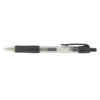 KW Retractable Black Gel Ballpoint Pens Box of 10