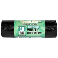Wheelie Bin Liners 240 Litre   Roll 10