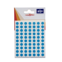 Circle Blue 13mm Labels Pack of 140
