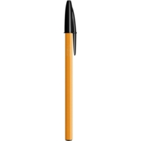 Bic Orange Fine Ballpoint Pens Black Ink Box of 20