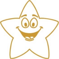 Motivational Reward Star Face Stamp