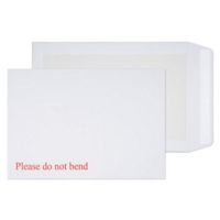 C4 Board Back  White Envelopes Box 125     220197/W