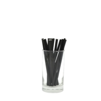 Black Cocktail Paper Straws 6mm x 140mm Box of 250