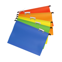 PVC Suspension Files Assorted Colours Pack of 5