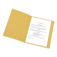 Square Cut180gsm Yellow Folders Pack of 100