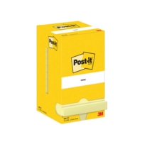 Post-It Notes Original Yellow 76mm x 76mm Pack of 12