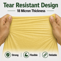 Medium Duty Yellow Bin Bags 18 micron Pack of 200