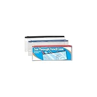 Pencil Case with Zipper Clear Durable Size 12"
