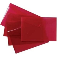 A4+ Stud Popper Red Wallets Pack of 5