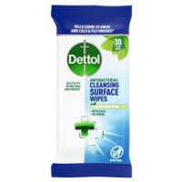 Dettol Antibacterial Surface Wipes, Pack 30