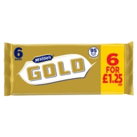 McVities Gold Biscuit Bars 12 Sleeves of 6 Biscuits