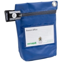 Tamper Evident Cash Bag Blue 267mm x 267mm x 50mm