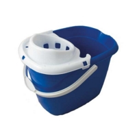 Standard Plastic 15L Mop Bucket Blue with Handle