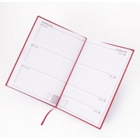 A4 Academic Week to View Diary Burgundy 2026-2027