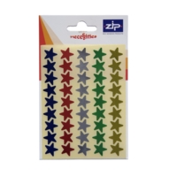 Self-Adhesive Assorted Colour Star Stickers Pack of 90
