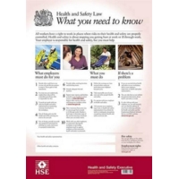 A3 Health & Safety Law PVC Poster