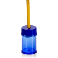 Barrel One Hole Manual Pencil Sharpener Blue