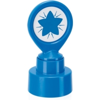 Motivational Reward Blue Star Stamp