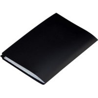 A5 Soft Cover Display 20 Pocket Presentation Book Black