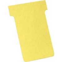 Nobo T-Cards A50 Size 2 Yellow Pack of 100