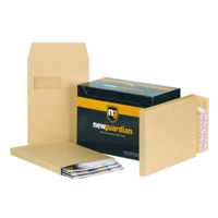 New Guardian C4 1" Gusset Window Envelopes Box of 100