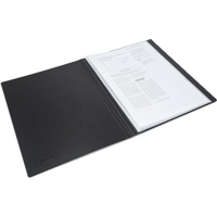 A4 Hard Back Display 12 Pocket Presentation Book Black