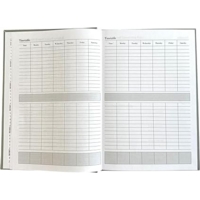 A5 Academic Page Per Day Diary Black 2026-2027
