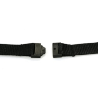 Plain 20mm Lanyard with Hook & Breakaway Clip BLACK