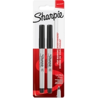 Sharpie Ultra-Fine Permanent Black Markers TWIN PACK