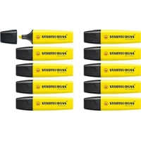 Stabilo Boss Original Highlighter Yellow Pack of 10