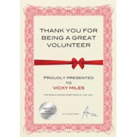 Certificate A4 Paper with Foil Seals Red Pack of 30