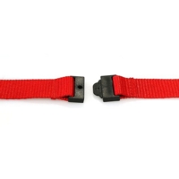Plain 20mm Lanyard with Hook & Breakaway Clip RED