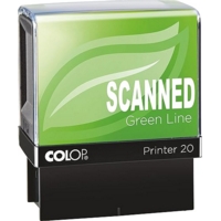 SCANNED Word Self Inking Red Ink Stamp