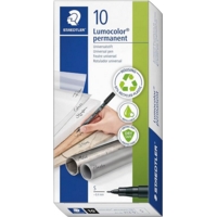 Staedtler Lumocolour Permanent 313 Super Fine Black Box of 10