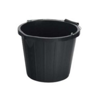 Heavy Duty 14L Black Bucket