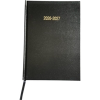 A5 Academic Page Per Day Diary Black 2026-2027