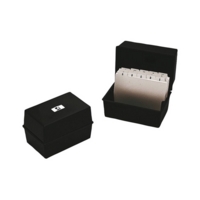 Record Card Index 6" x 4" Black Box